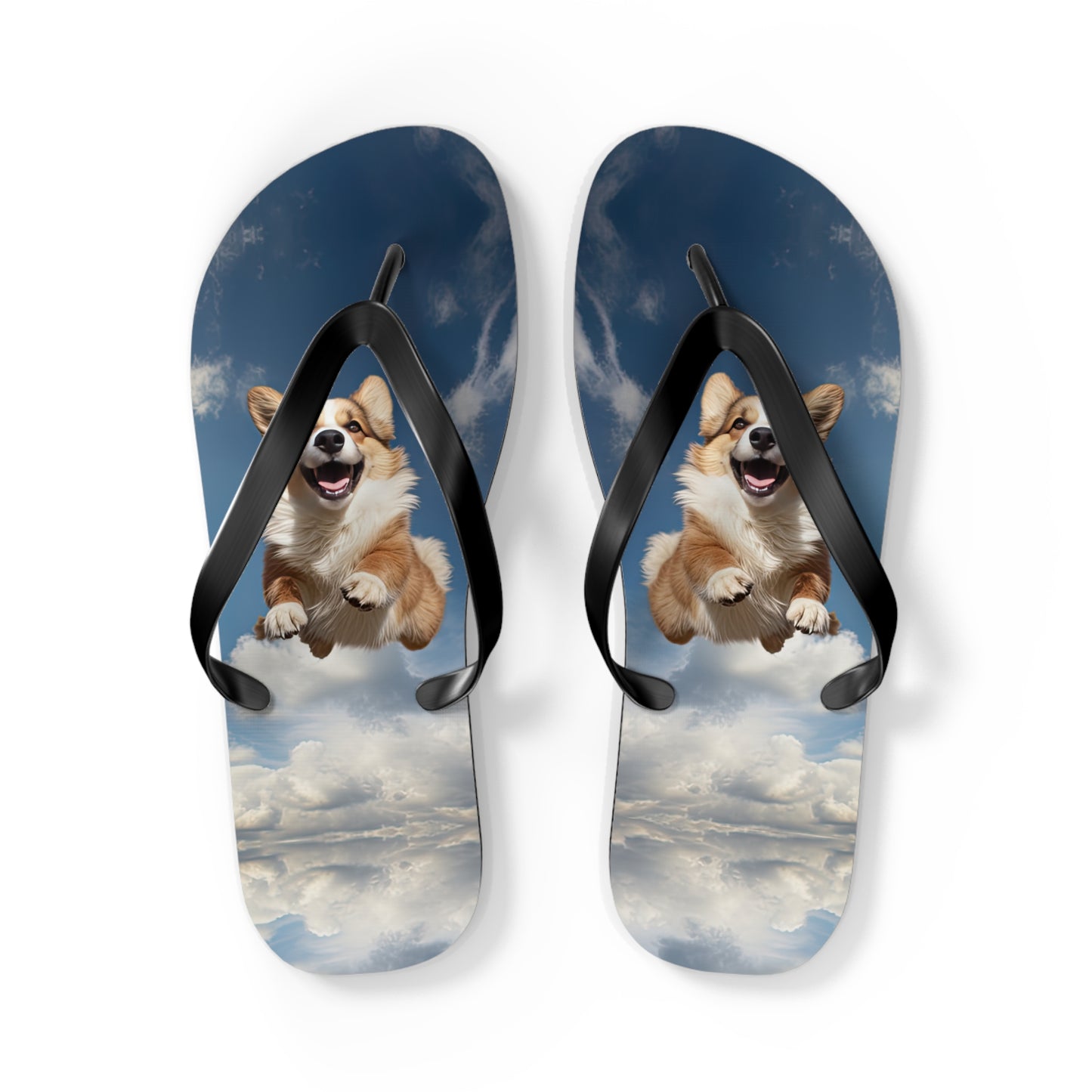 Super Corgi Flip-Flops
