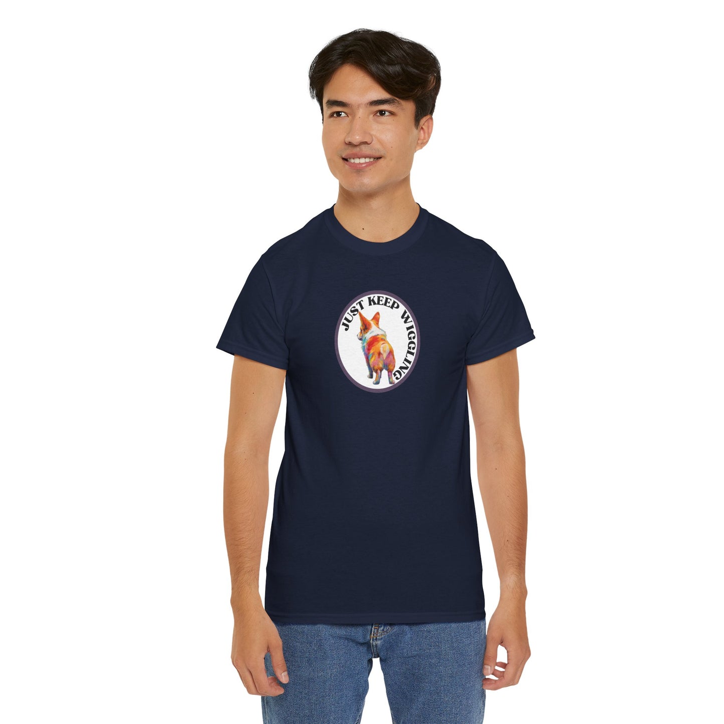 Just Keep Wiggling - Unisex Heavy Cotton Tee