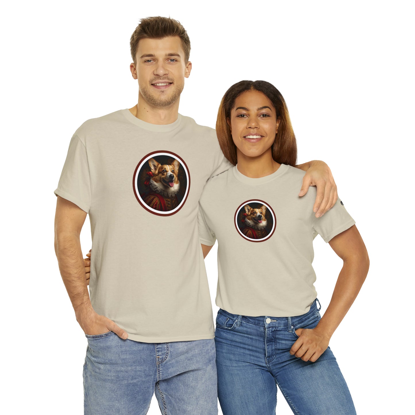 Renaissance Corgi - Unisex Heavy Cotton Tee