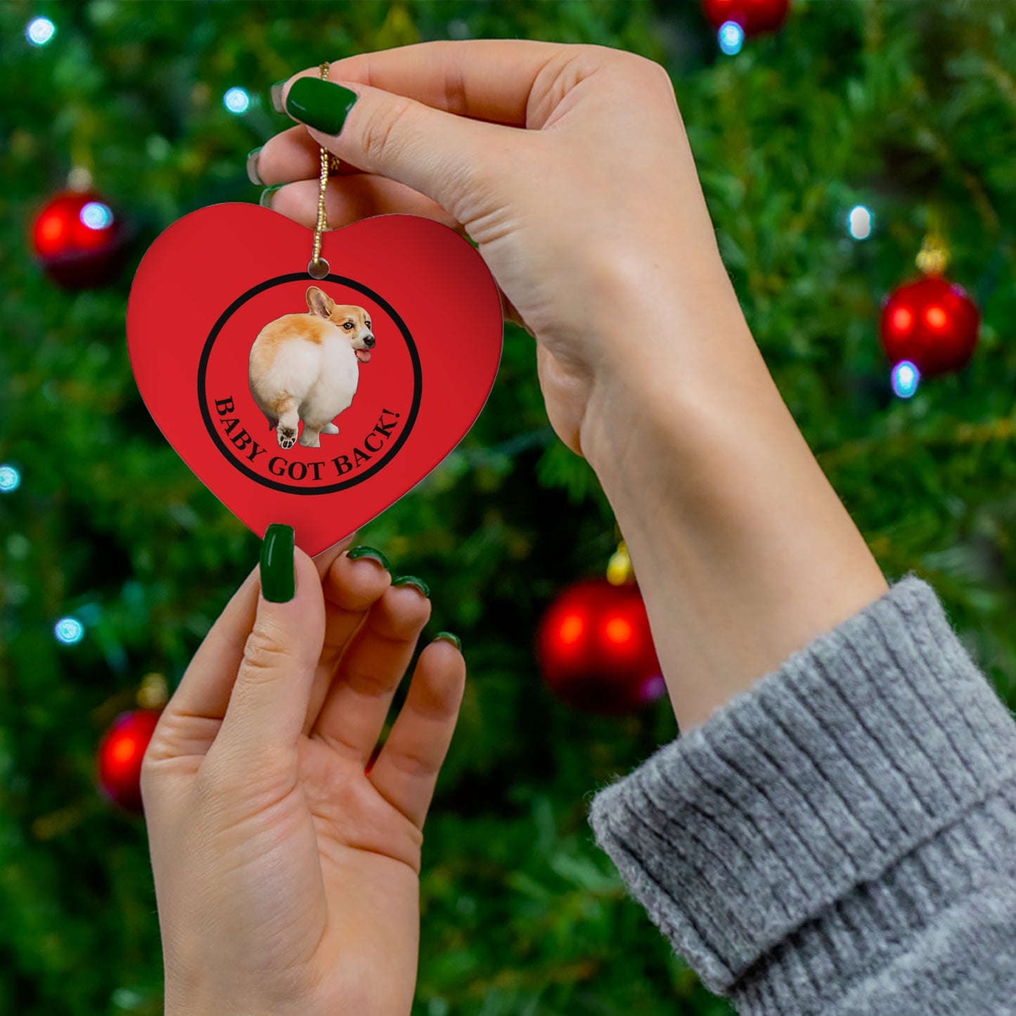 Baby Got Back - Ceramic Ornament