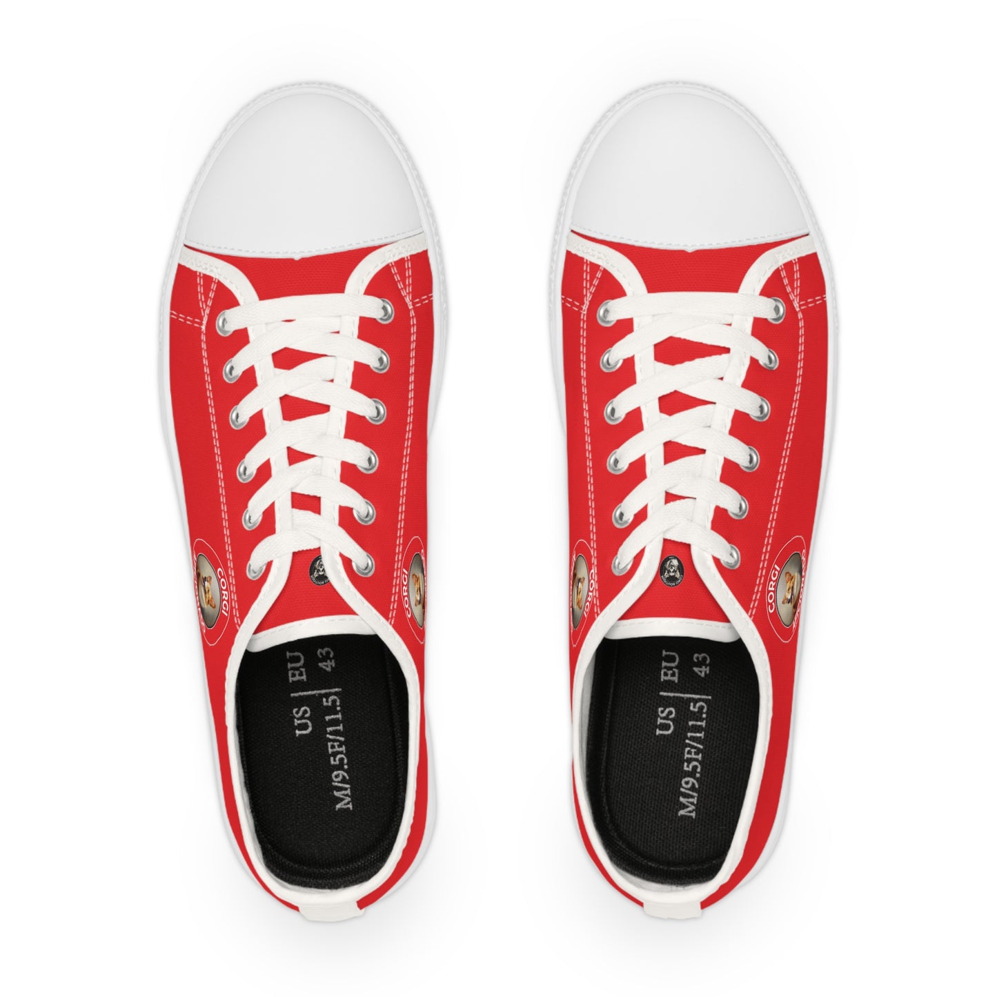 Corgi Aficionado - Men's Low Top Sneakers