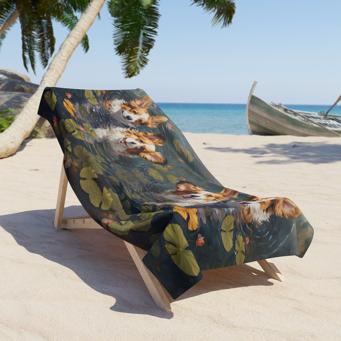 Pond Pups Beach Towel