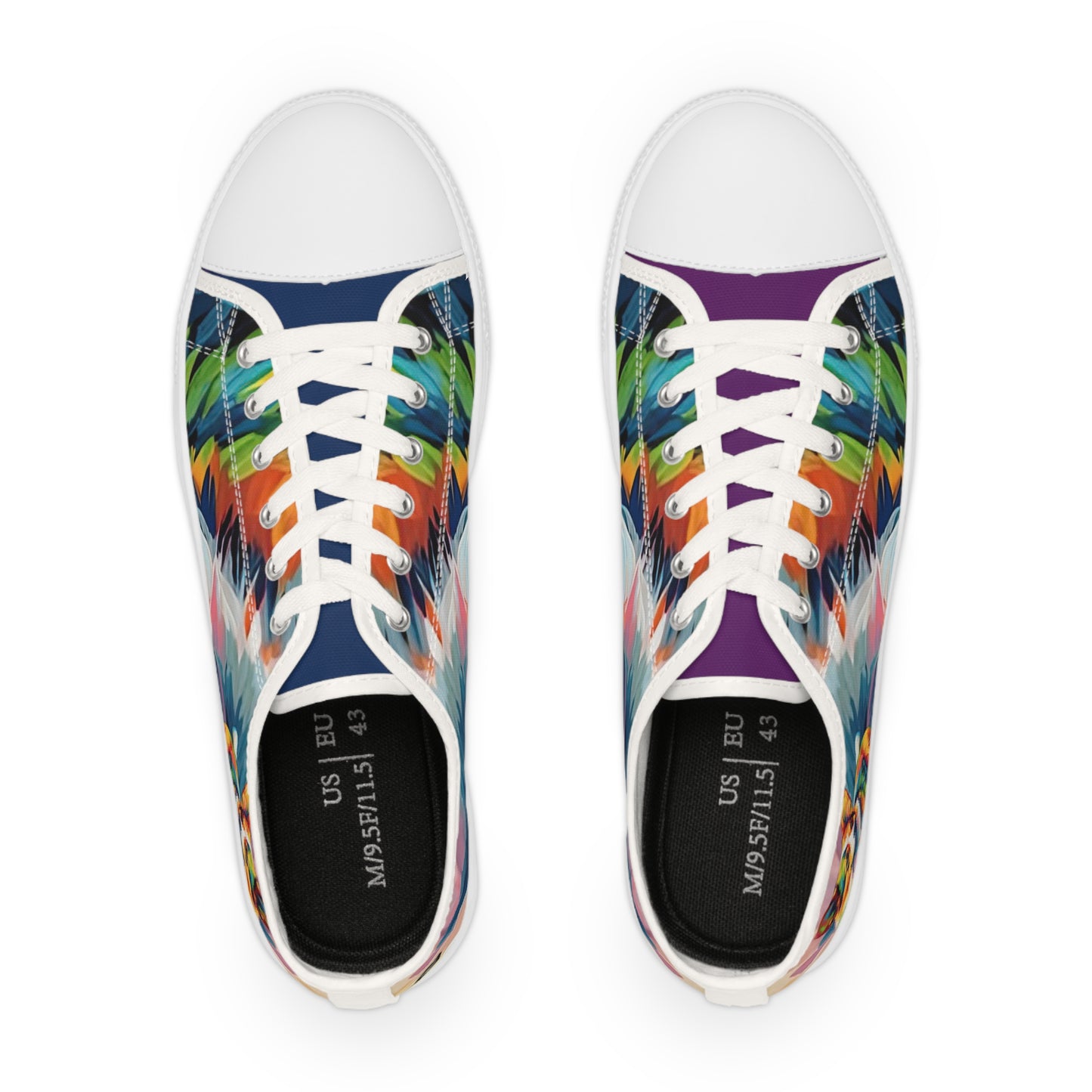 Scouter Corgi Artistic Abstract Colorful Men's Low Top Casual Canvas Sneakers