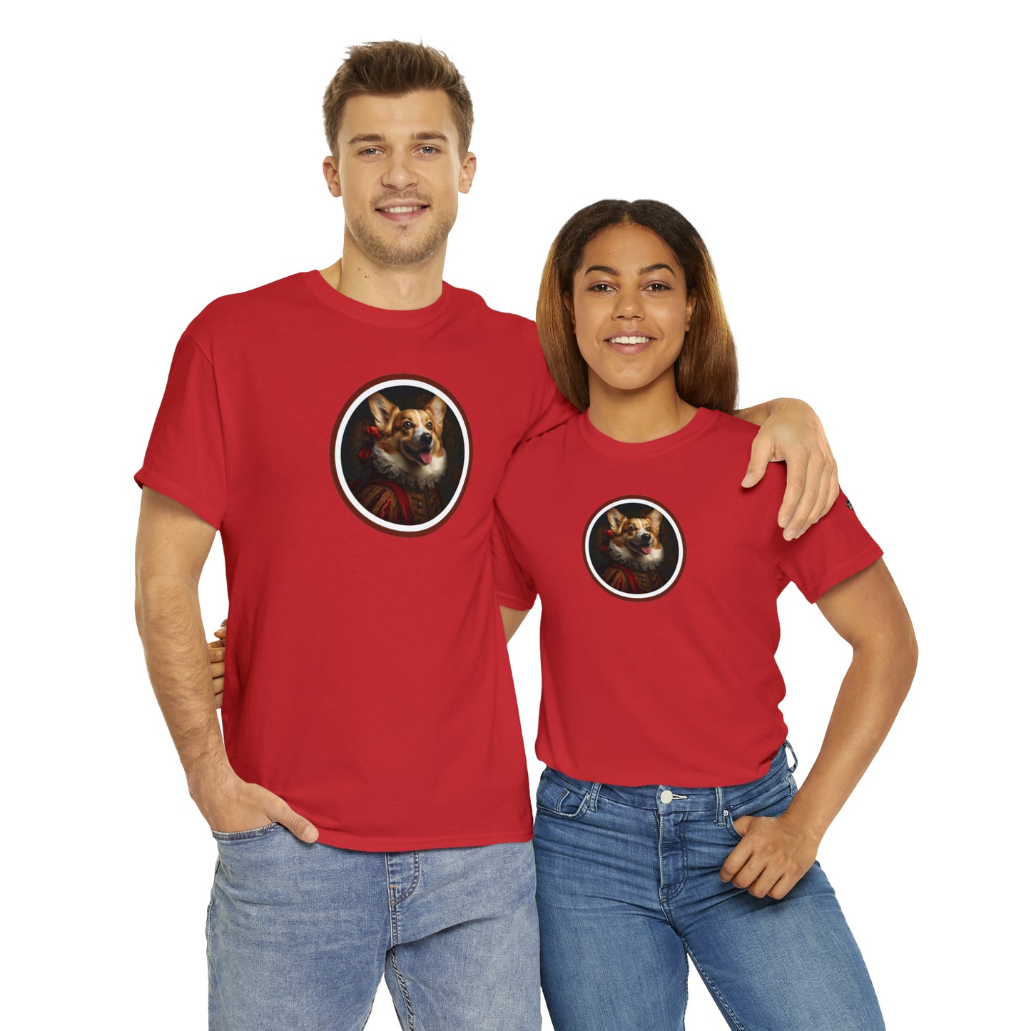 Renaissance Corgi - Unisex Heavy Cotton Tee