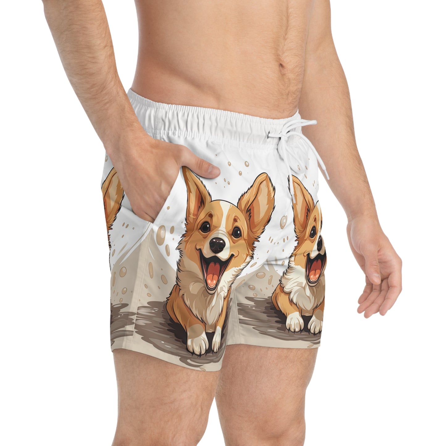 Corgi Cuteness Swim Trunks