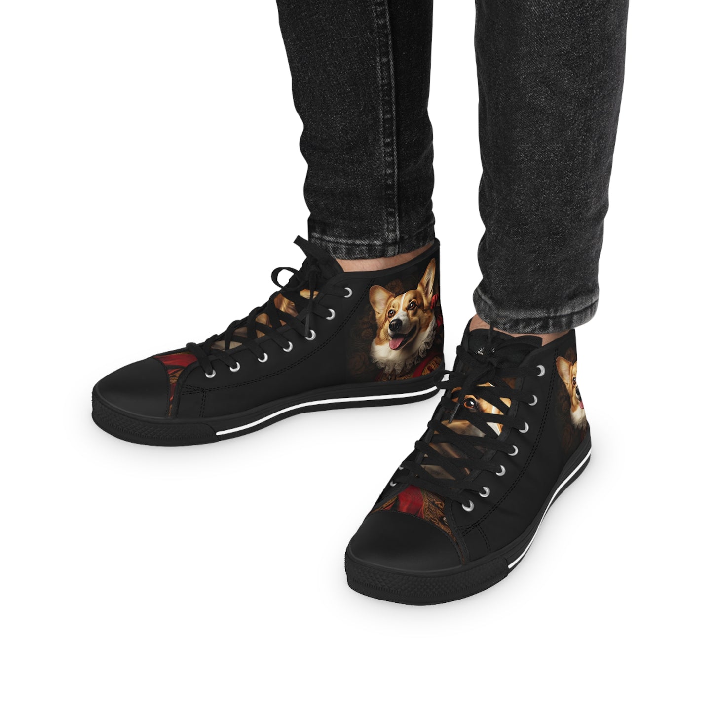 Renaissance Corgi - Men's High Top Sneakers