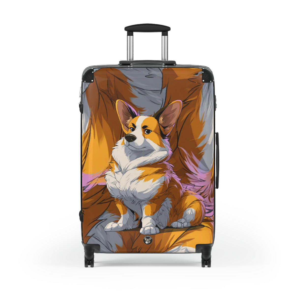 Boss Dog Corgi Artistic Suitcases — Corgi In Charge Luggage