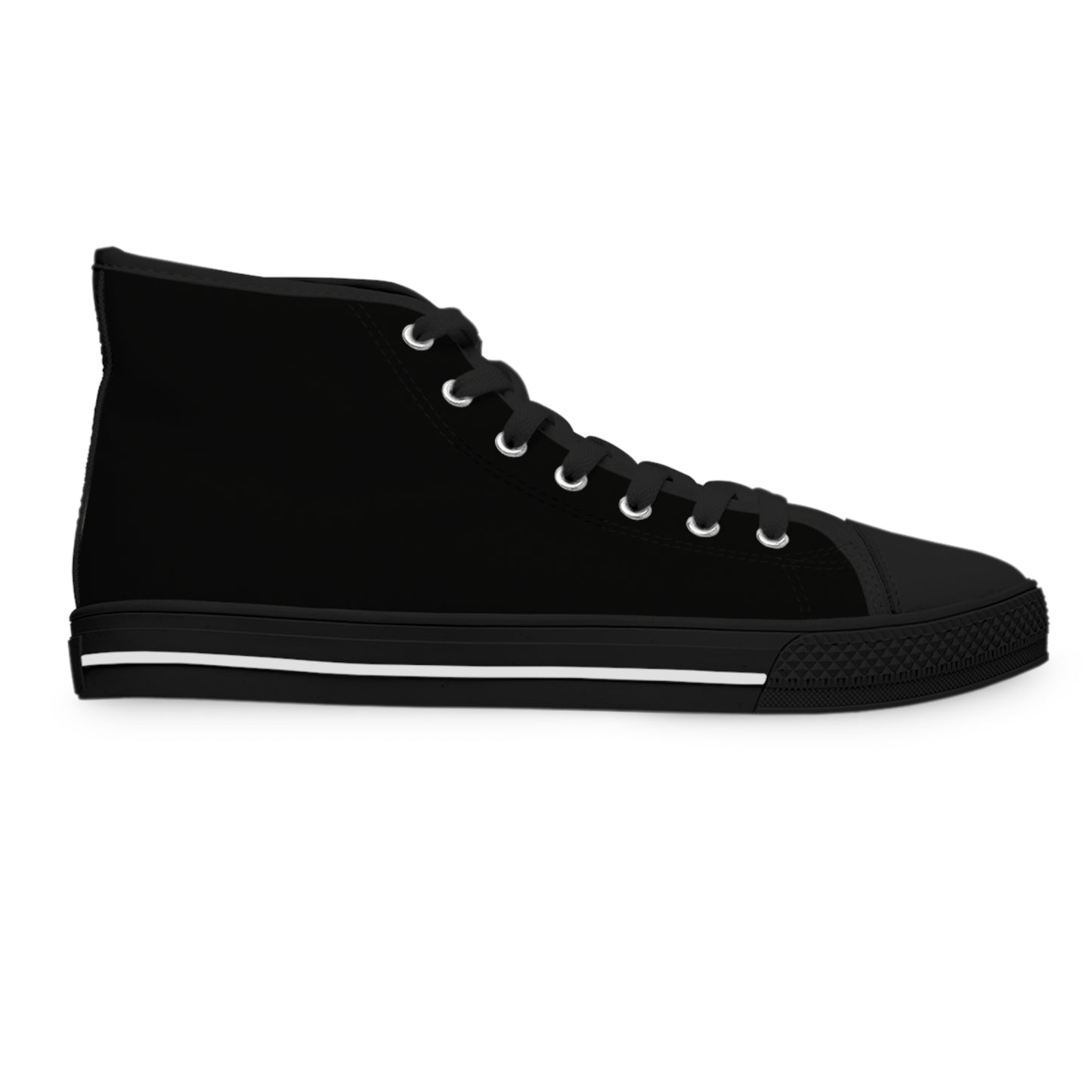 Little Light Knight Corgi Star Warrior Women's High Top Casual Black Canvas Sneakers