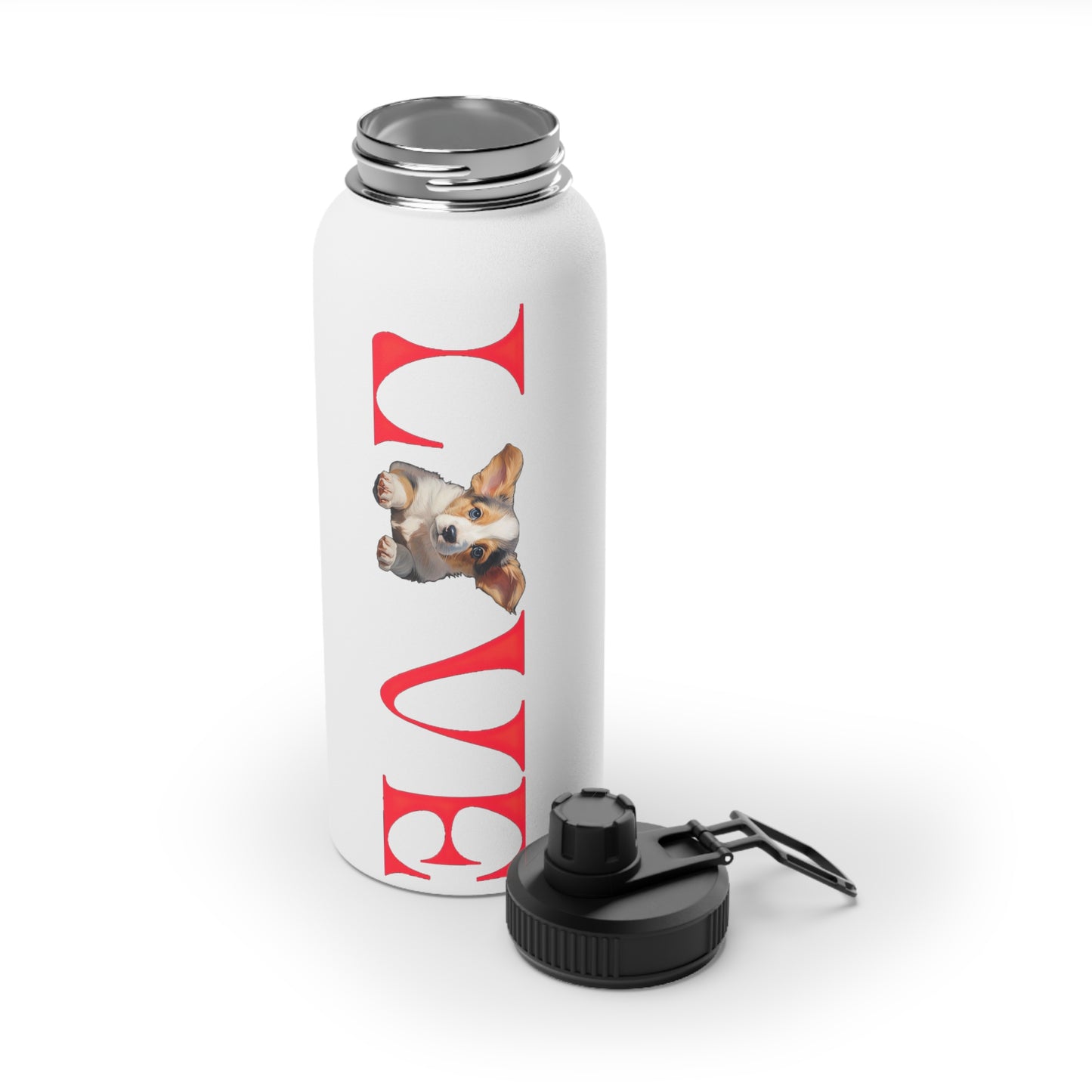 LOVE - Water Bottle with Sport Lid