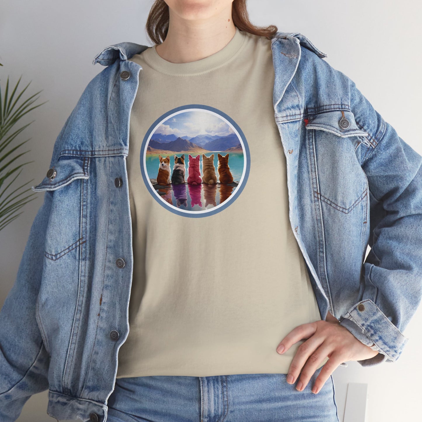 Corgi Lake - Unisex Heavy Cotton Tee