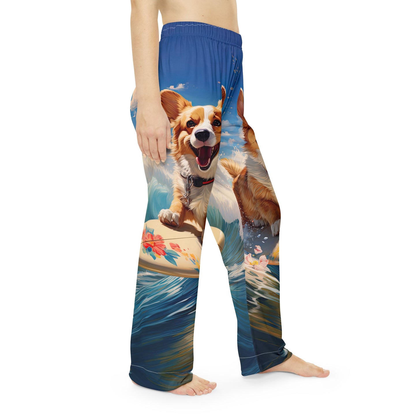 Cowabunga Corgi Women's Pajama Pants