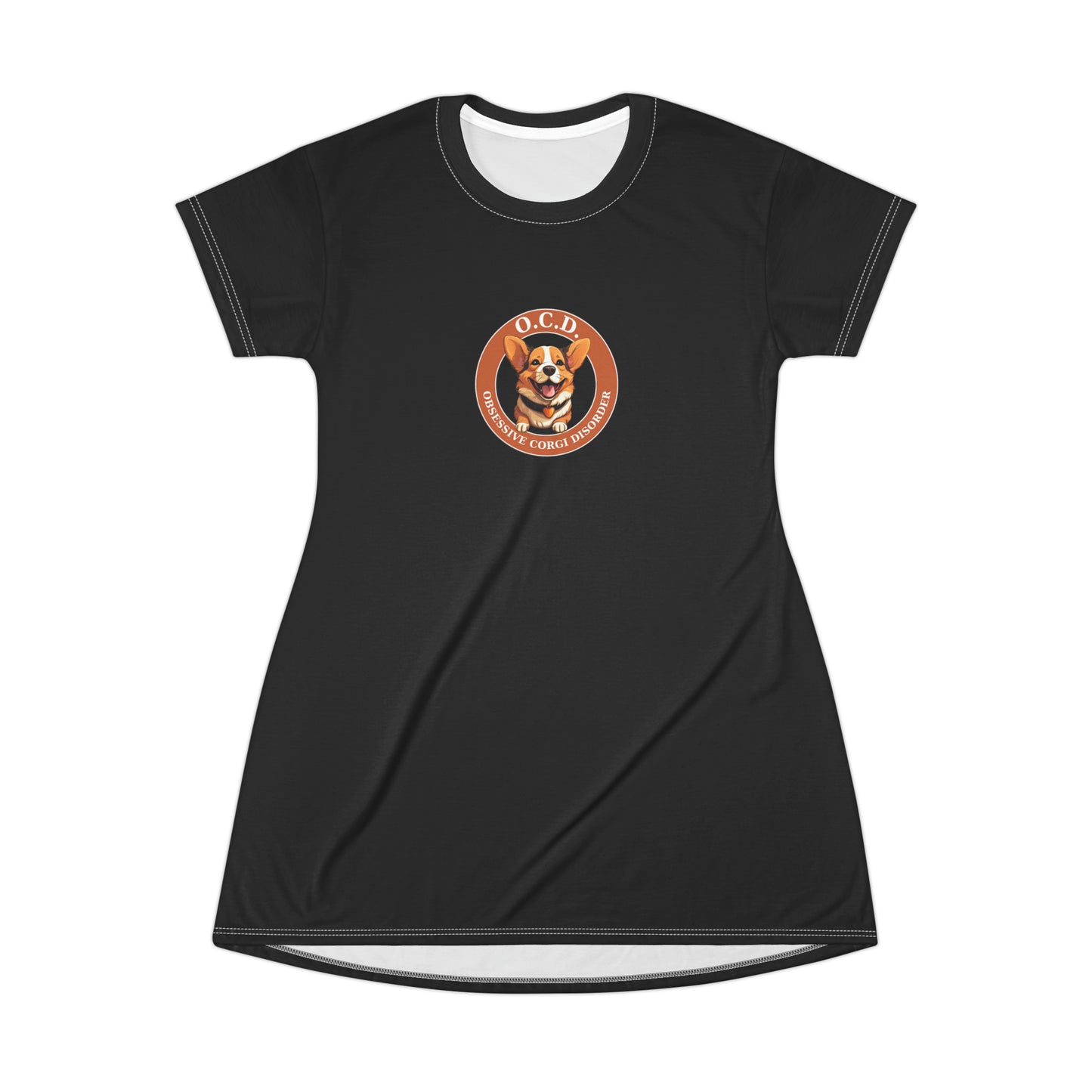 O.C.D. Obsessive Corgi Disorder - T-Shirt Dress