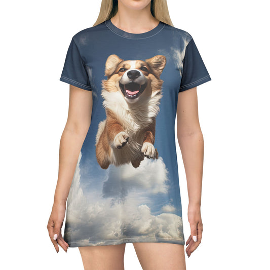 Super Corgi T-Dress