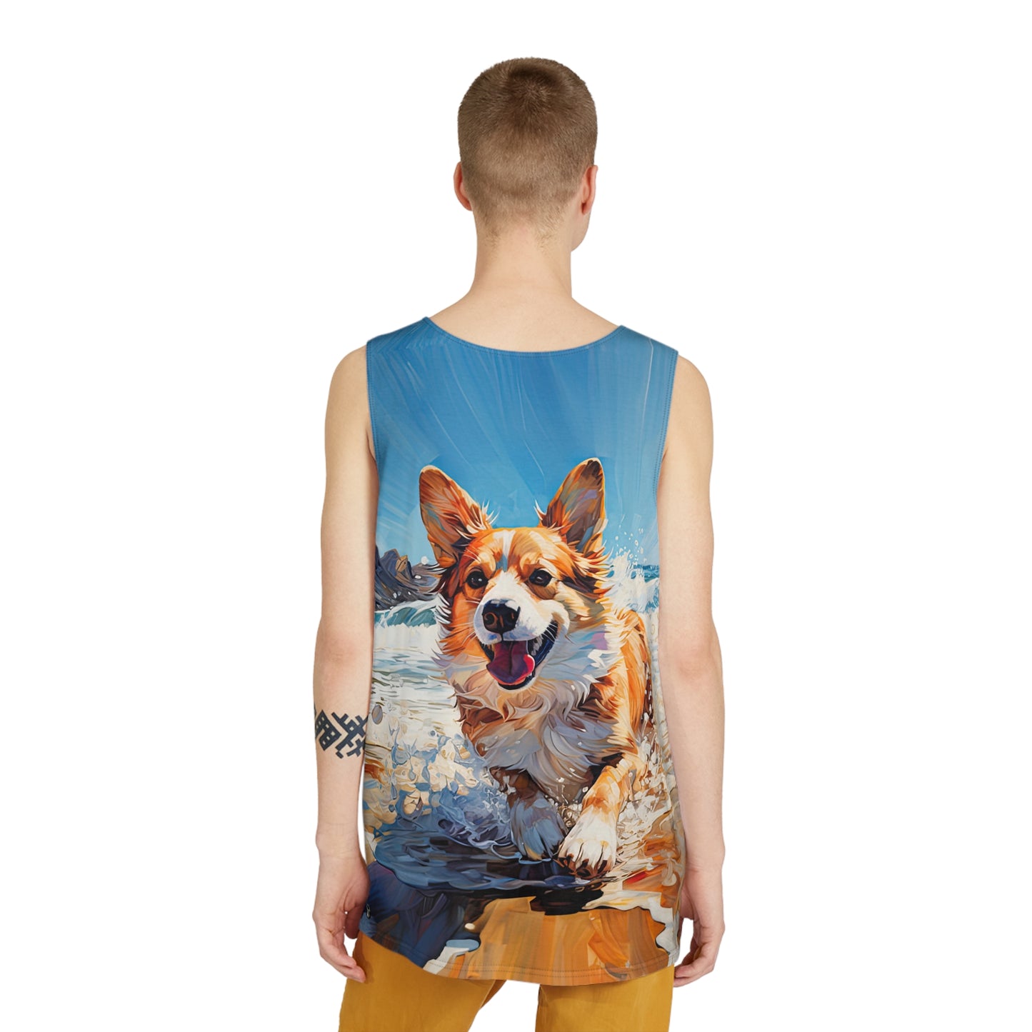 Coastal Corgi Tank