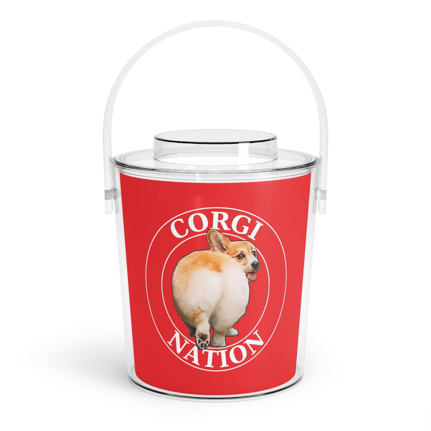 Corgi Nation - Ice Bucket with Tongs