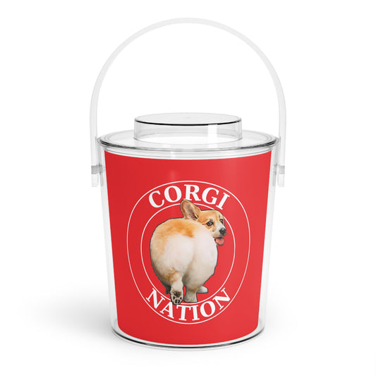 Corgi Nation - Ice Bucket with Tongs