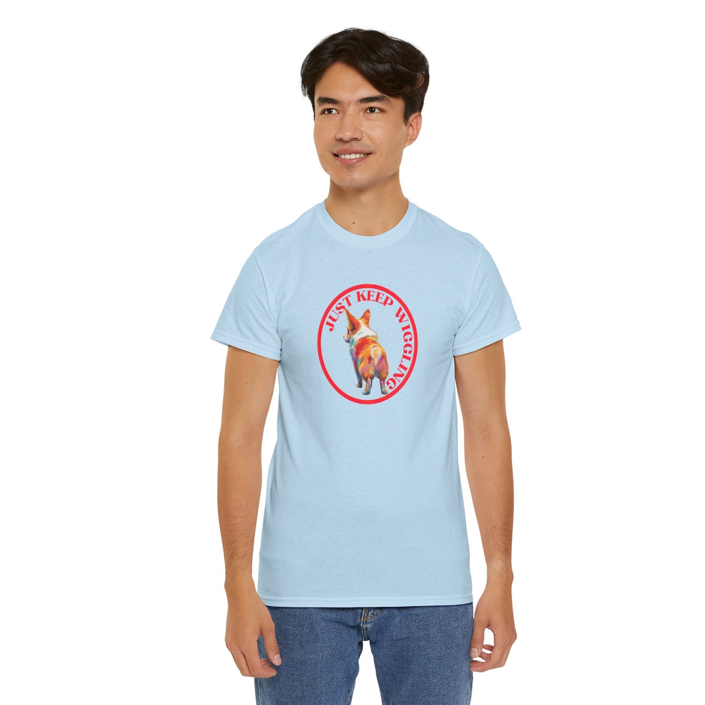 Just Keep Wiggling - Unisex Heavy Cotton Tee
