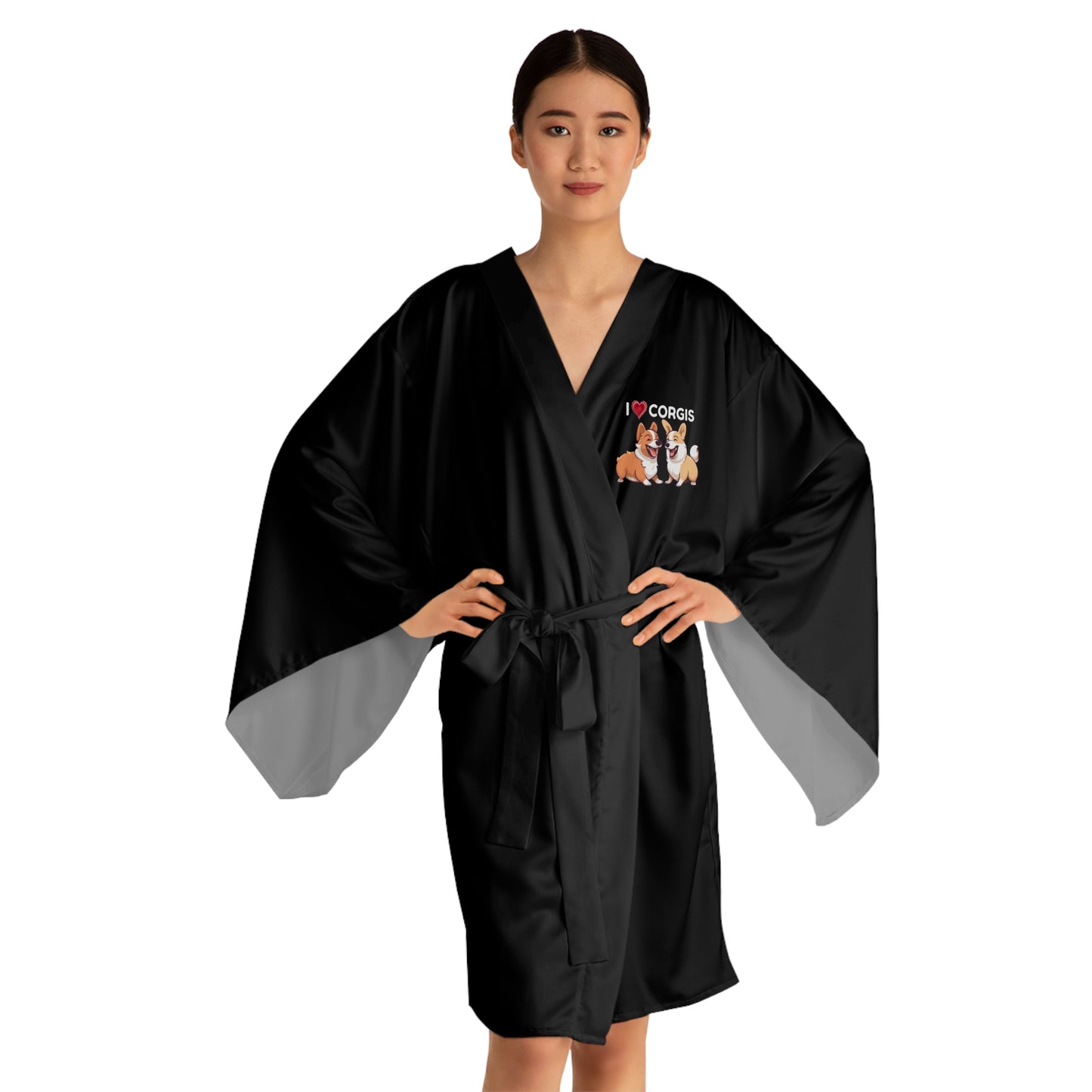 I Heart Corgis Kimono Robe