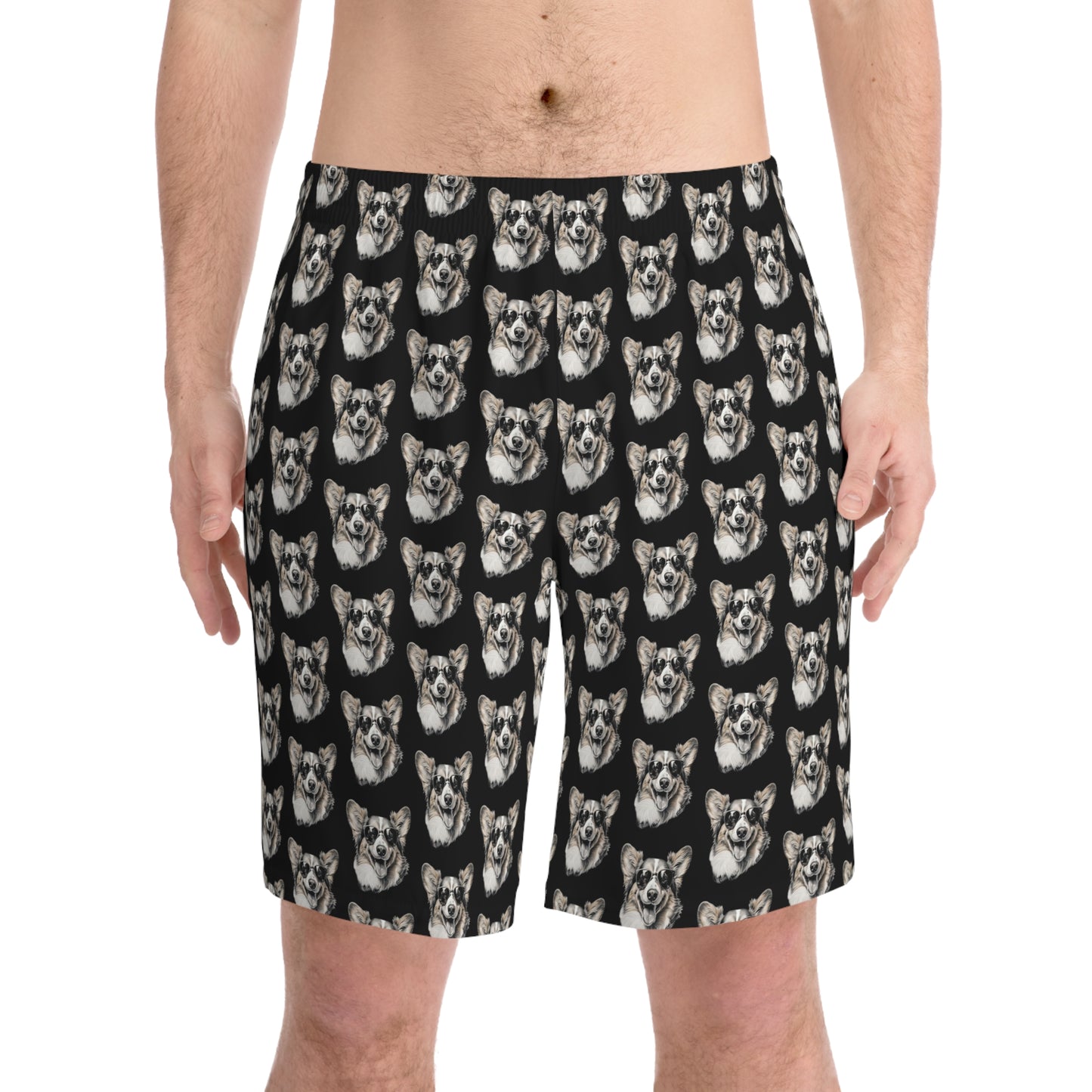 Corgi Cool Mosaic - Board Shorts