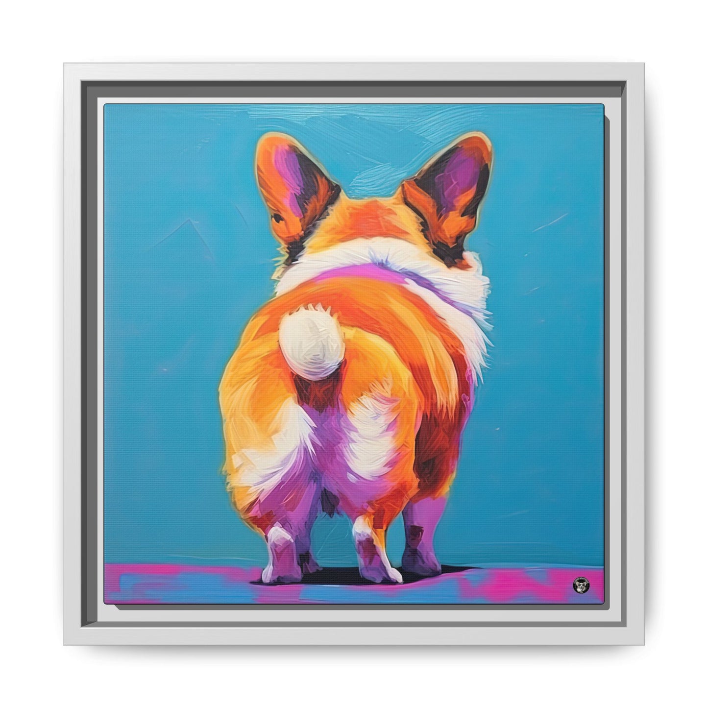 Corgi Butt on Canvas