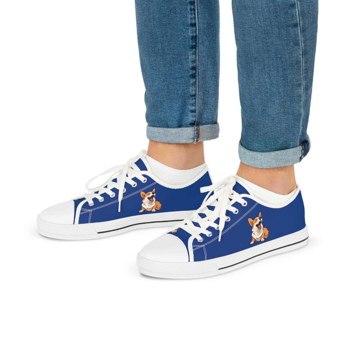 Comical Corgi - Men's Low Top Sneakers