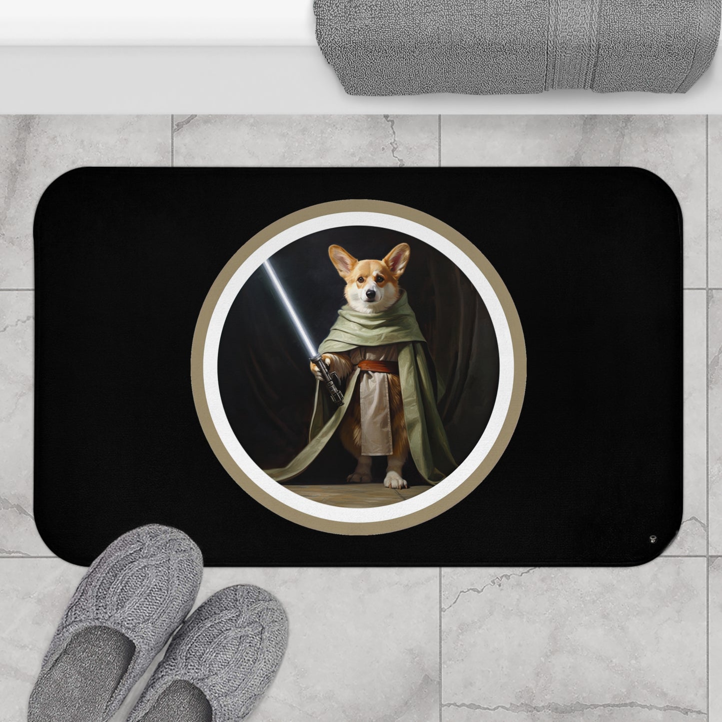 Jedi Corgi - Bath Mat