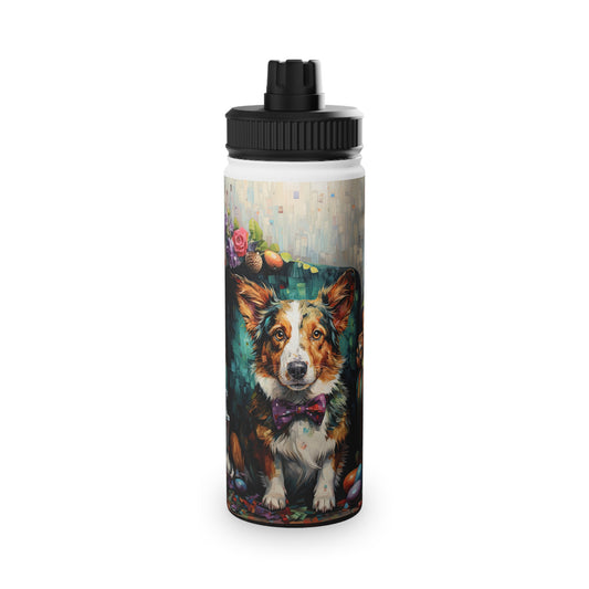 Formal Corgi - Water Bottle with Sport Lid