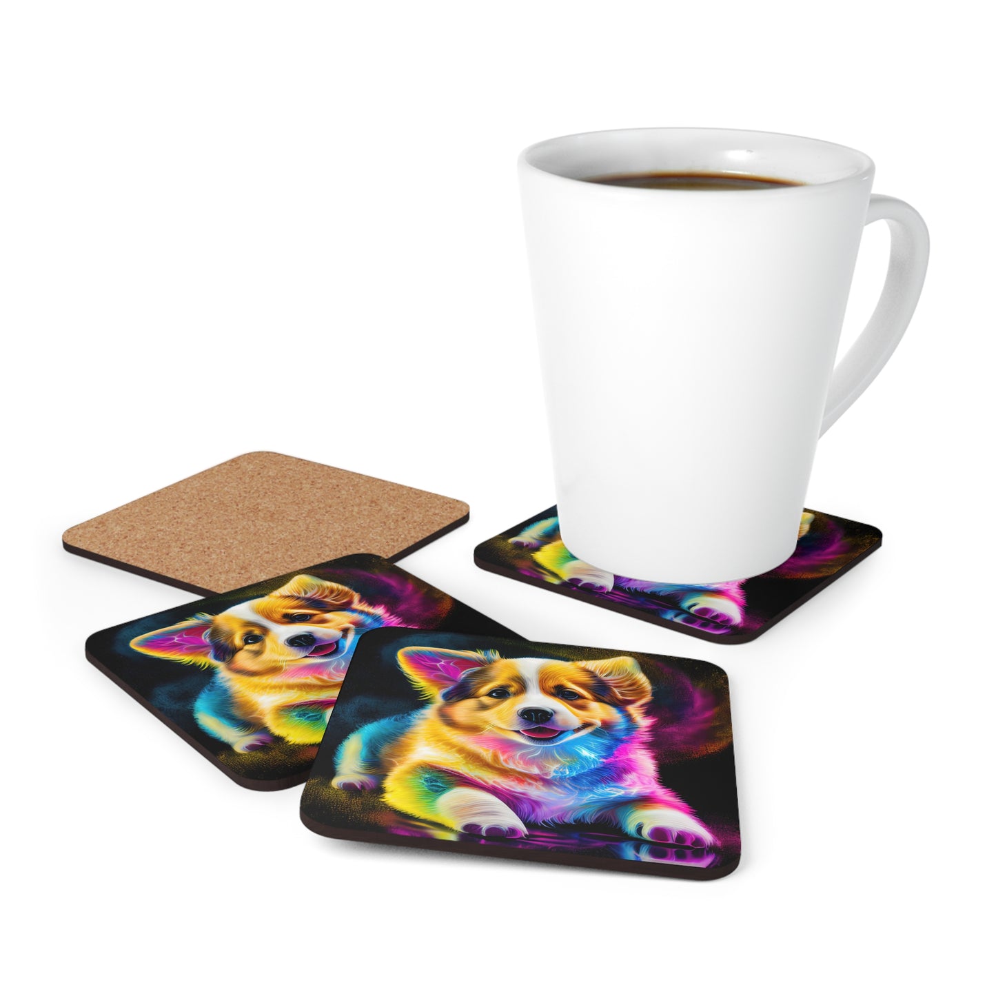 Colorful Corgi - Coasters