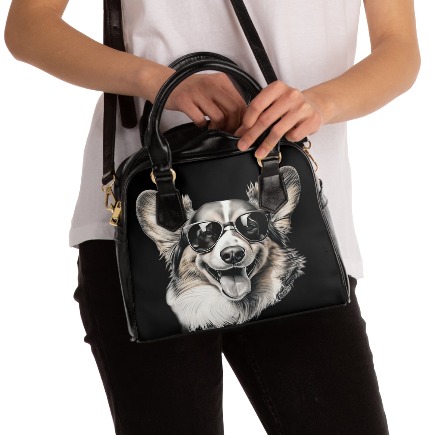 Corgi Cool - Handbag w/Removable Shoulder Strap