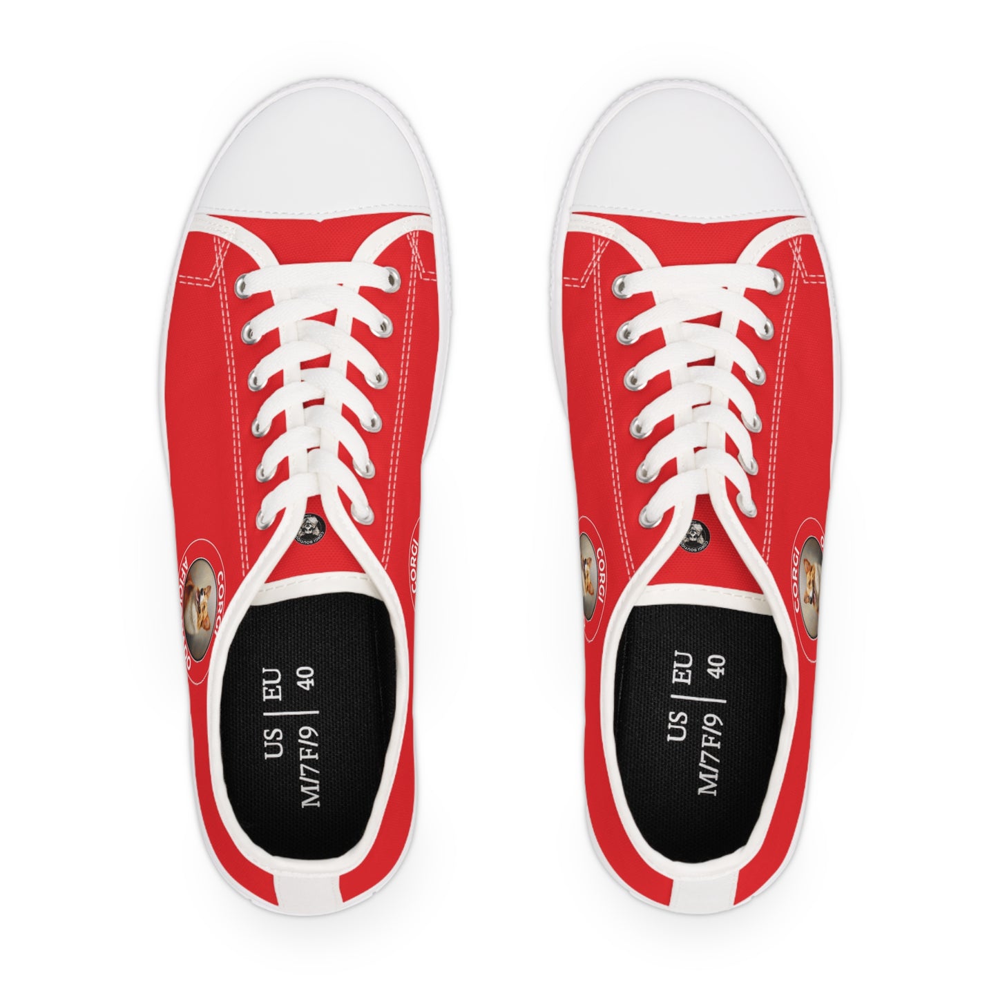 Corgi Aficionado - Women's Low Top Sneakers