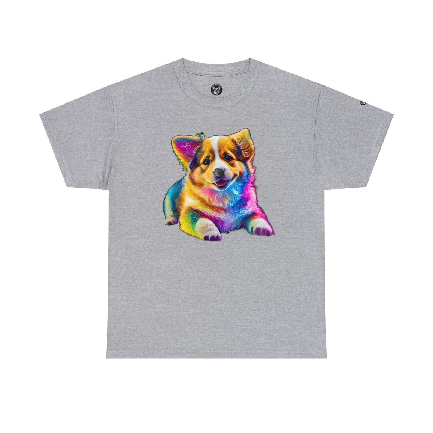 Colorful Corgi - Unisex Heavy Cotton Tee