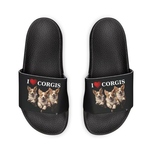 I Heart Corgis - Women's Slide Sandals