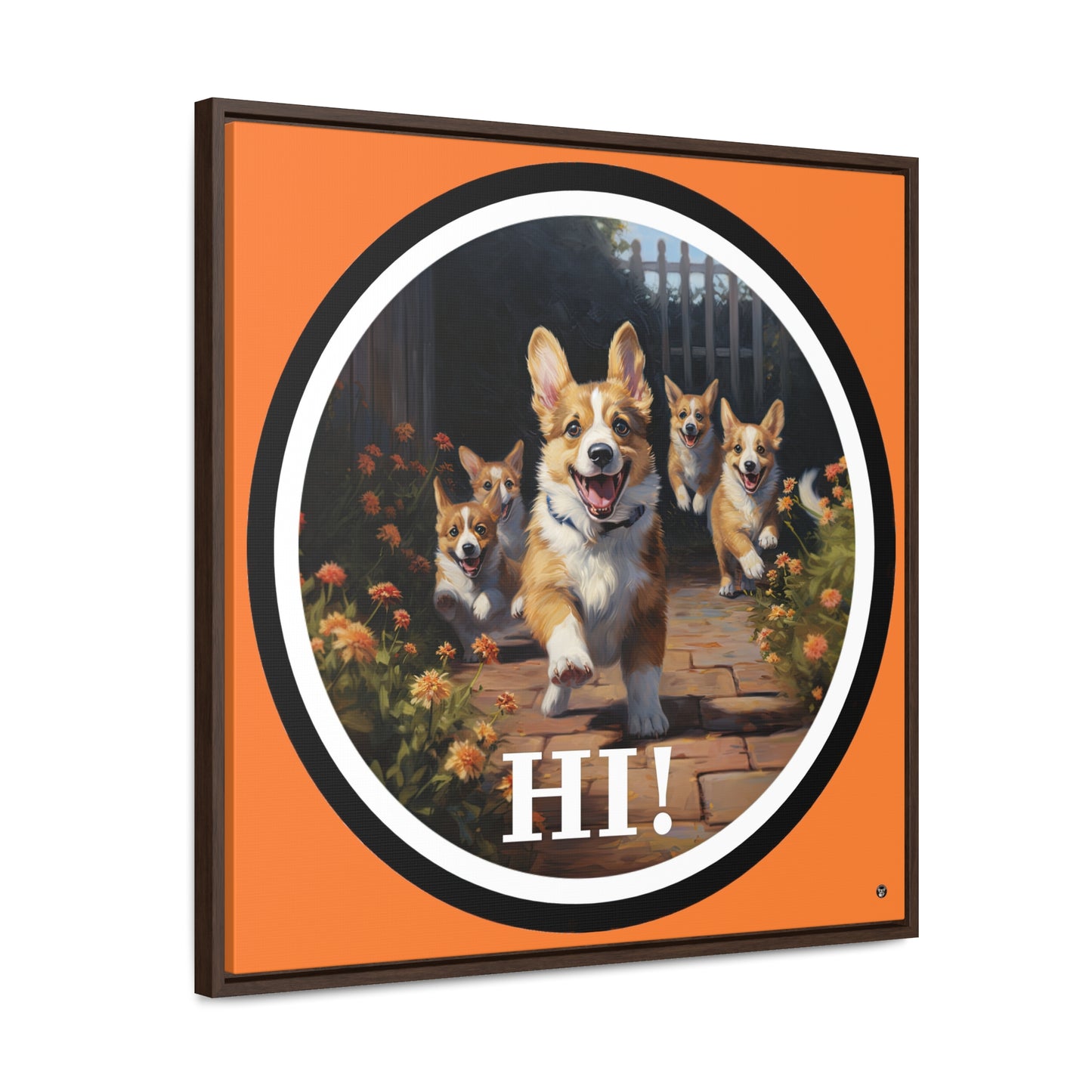 Hi! - Framed on Canvas