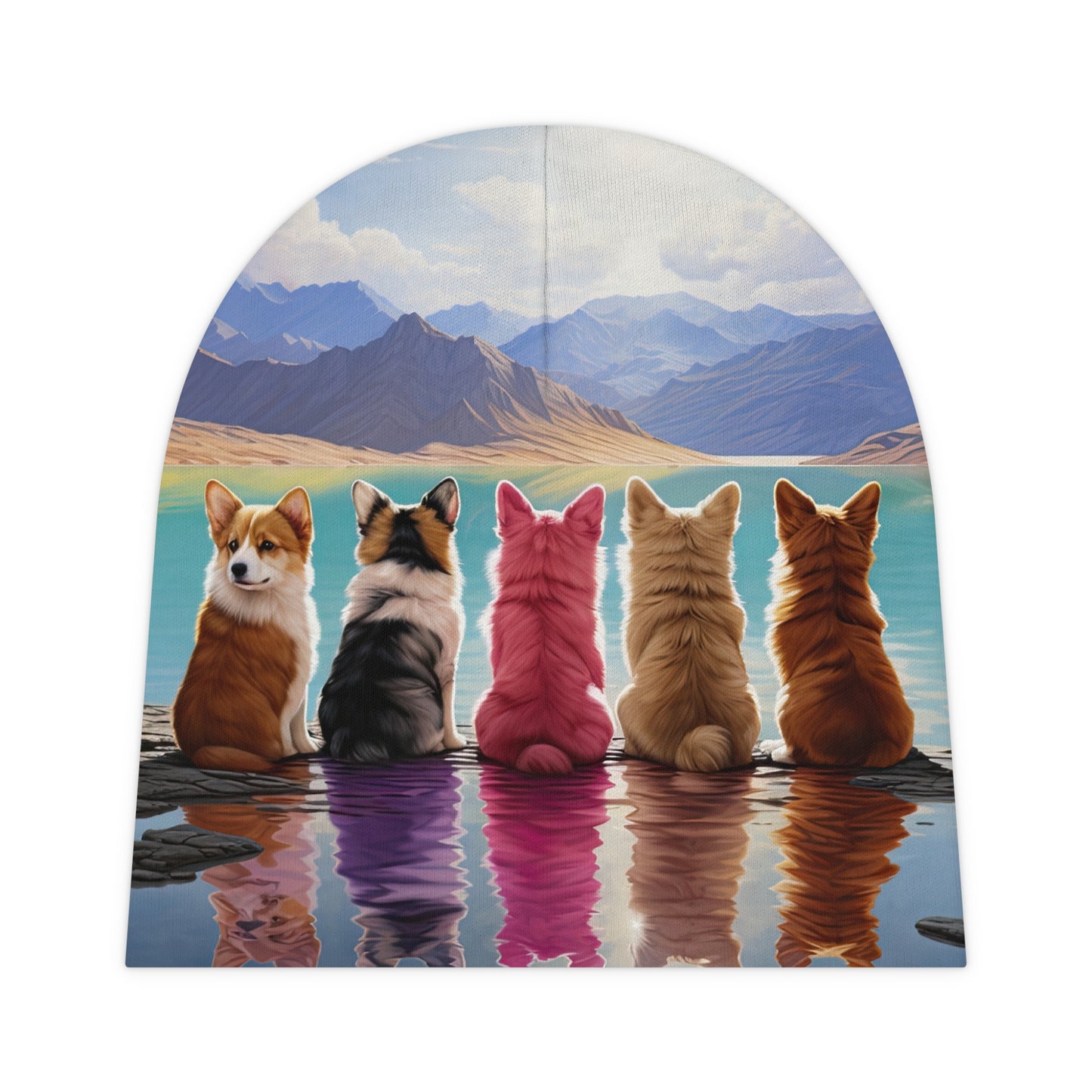 Corgi Lake Baby Beanie