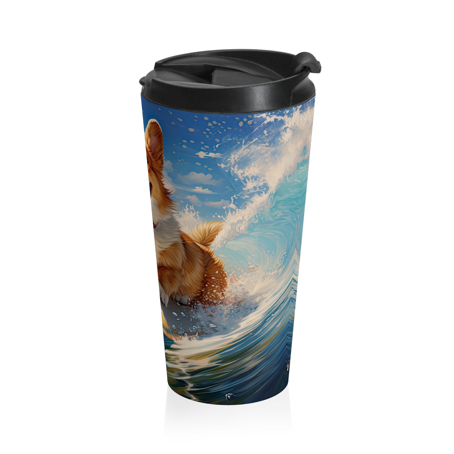 Cowabunga Corgi - Travel Mug