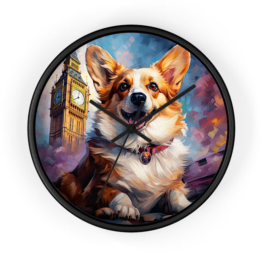 Corgi and Ben - Wall Clock
