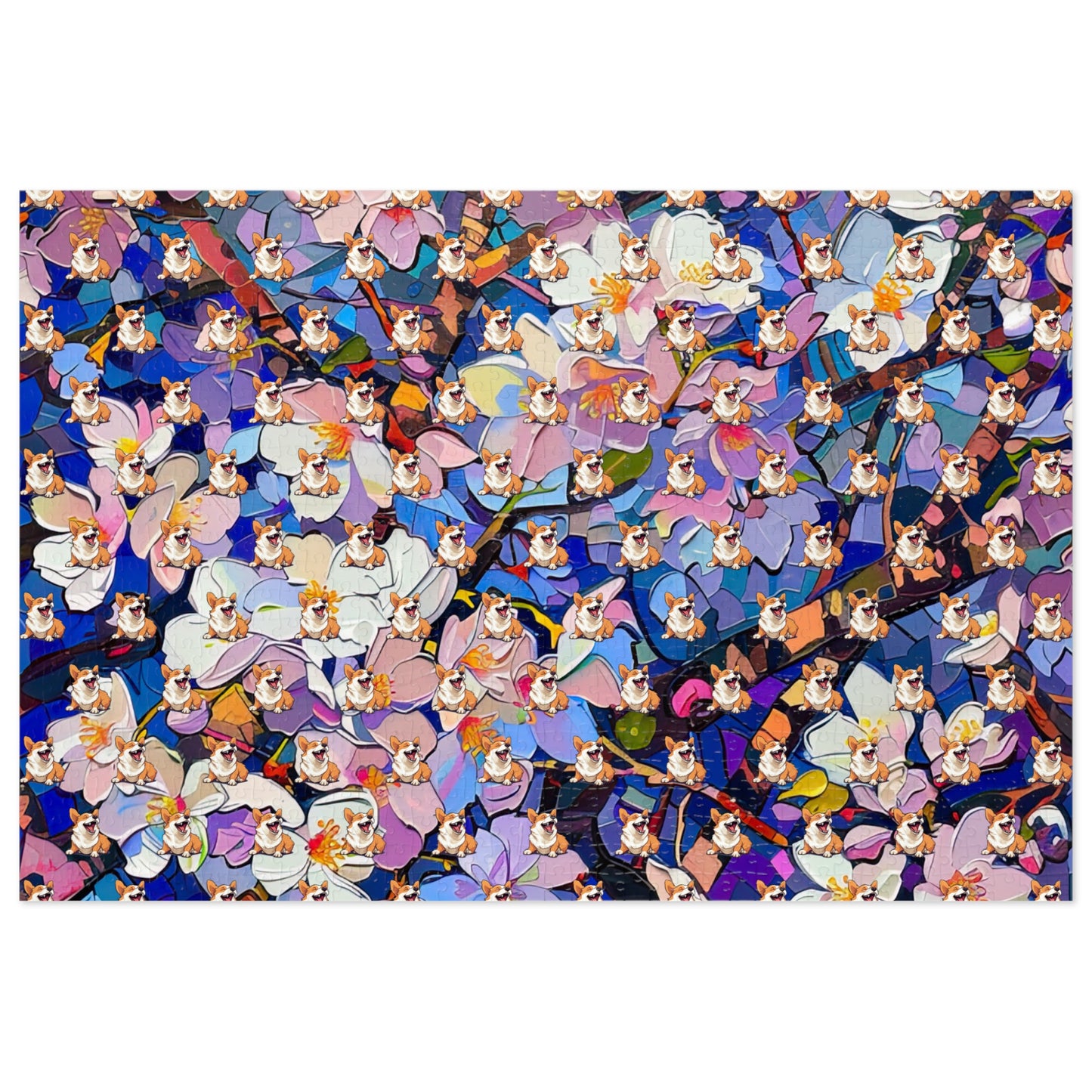 Flowers and Corgis - Jigsaw Puzzle