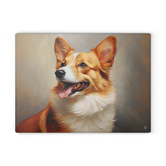 Pembroke Portrait - Glass Cutting Board