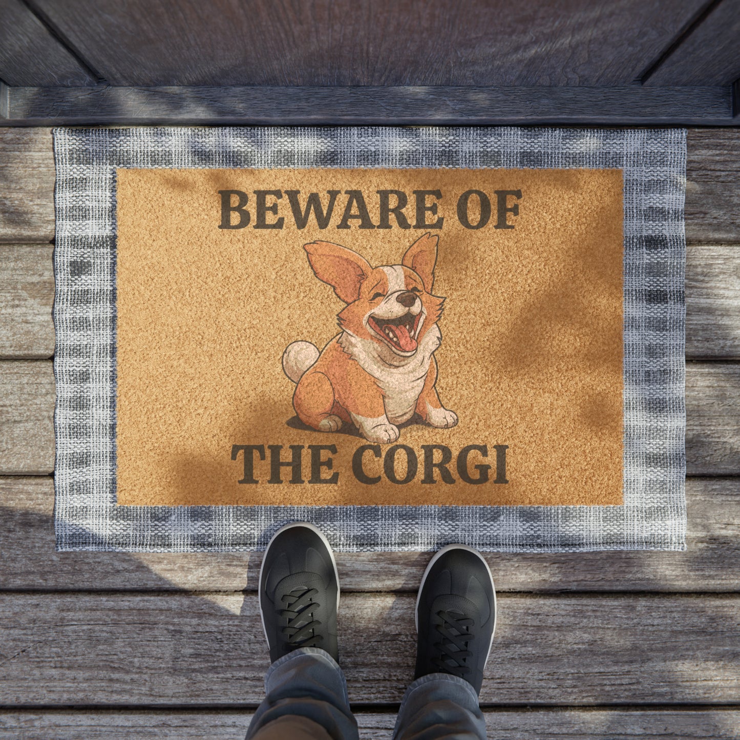 Beware of the Corgi - Doormat