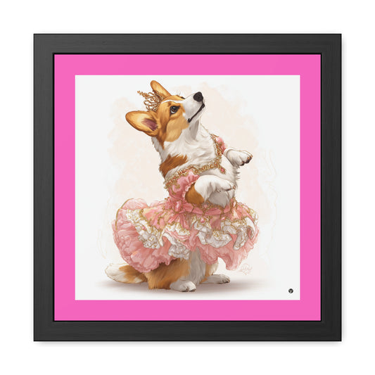 Princess Corgi Framed Print