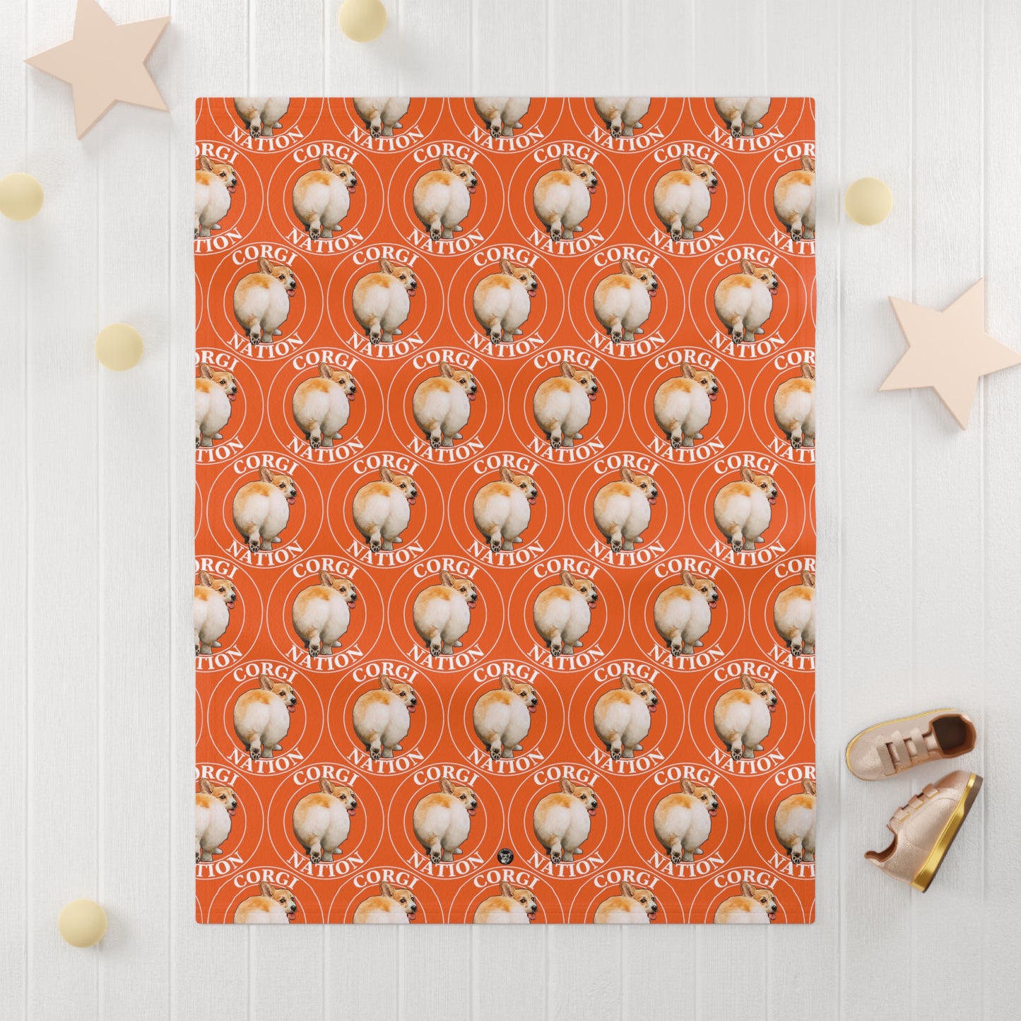 Corgi Nation Mosaic - Baby Blanket