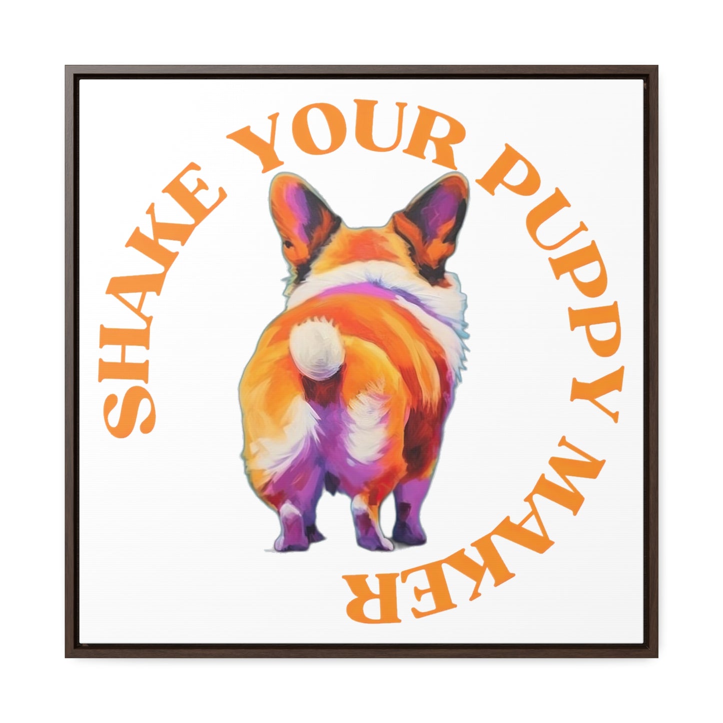 Shake Your Puppy Maker - Framed on Canvas