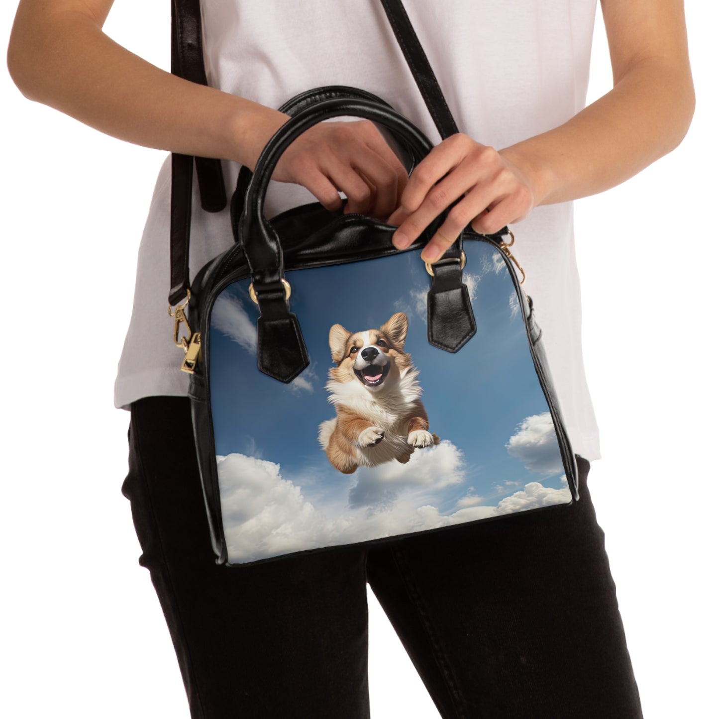 Super Corgi - Handbag w/Removable Shoulder Strap