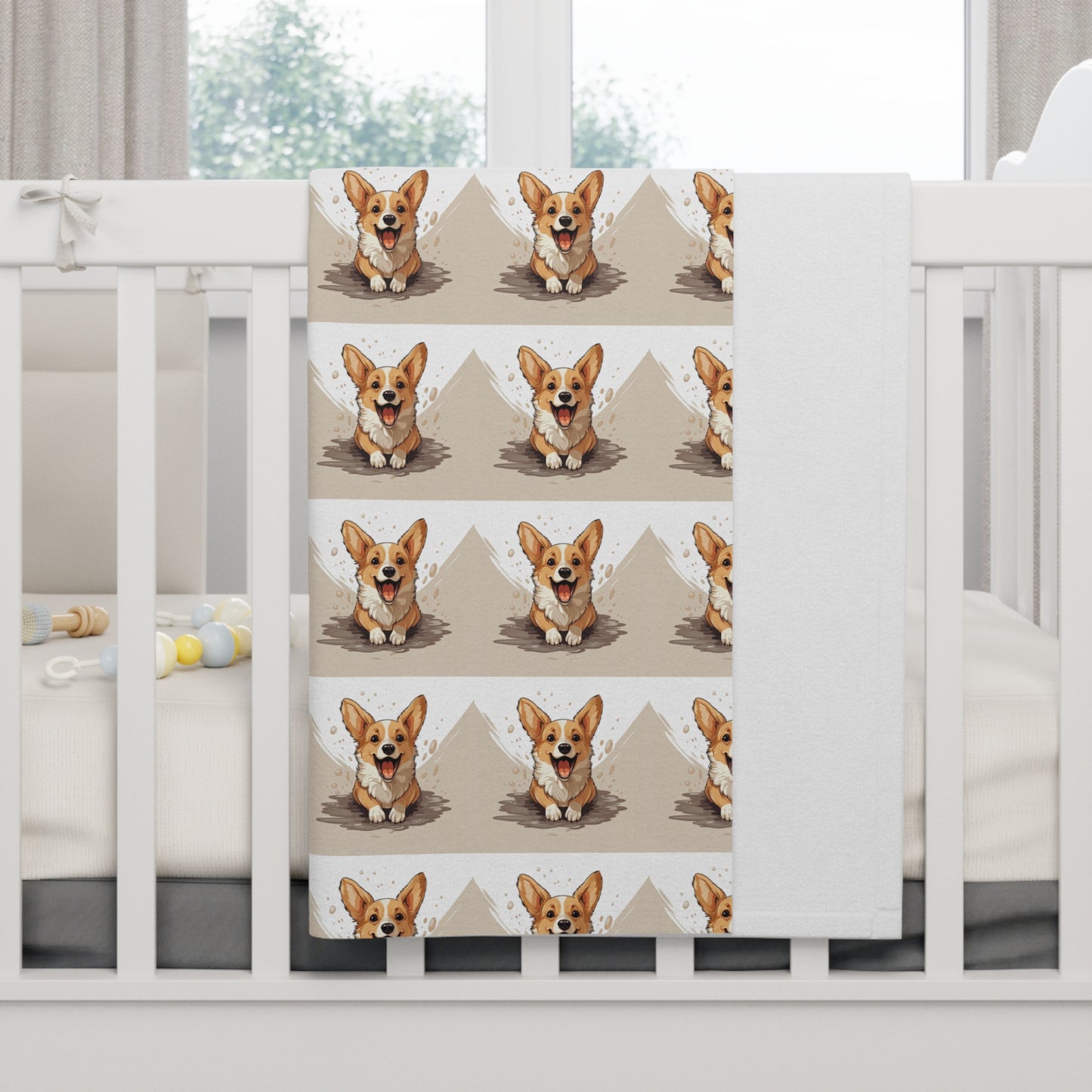 Corgi Cuteness Mosaic - Baby Blanket
