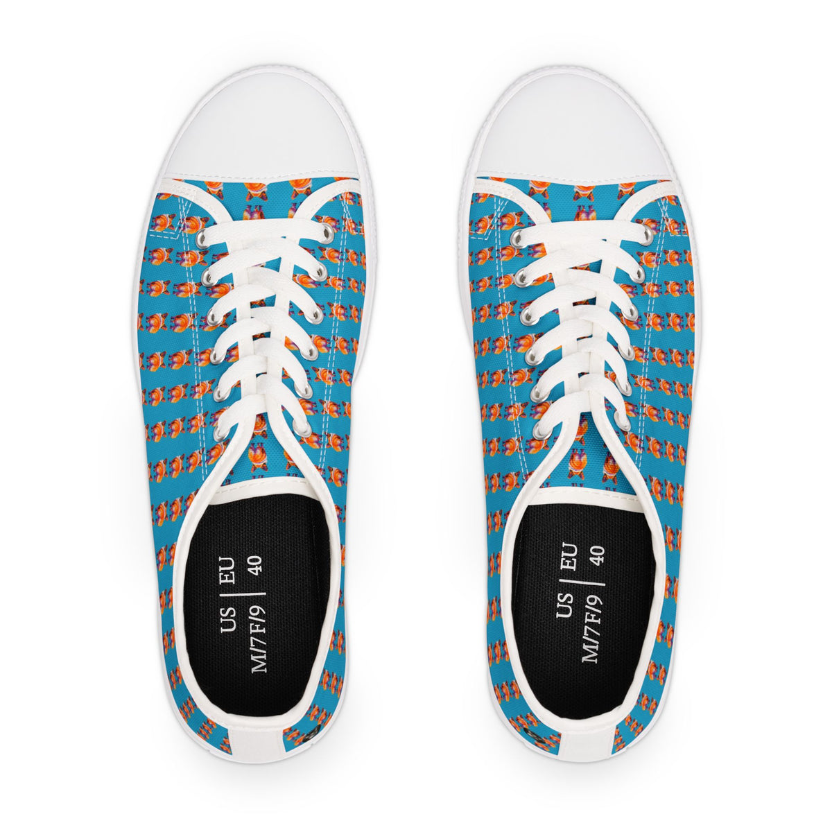 Corgi Butt Stripes Artistic Portrait Women's Low Top Casual Canvas Sneakers
