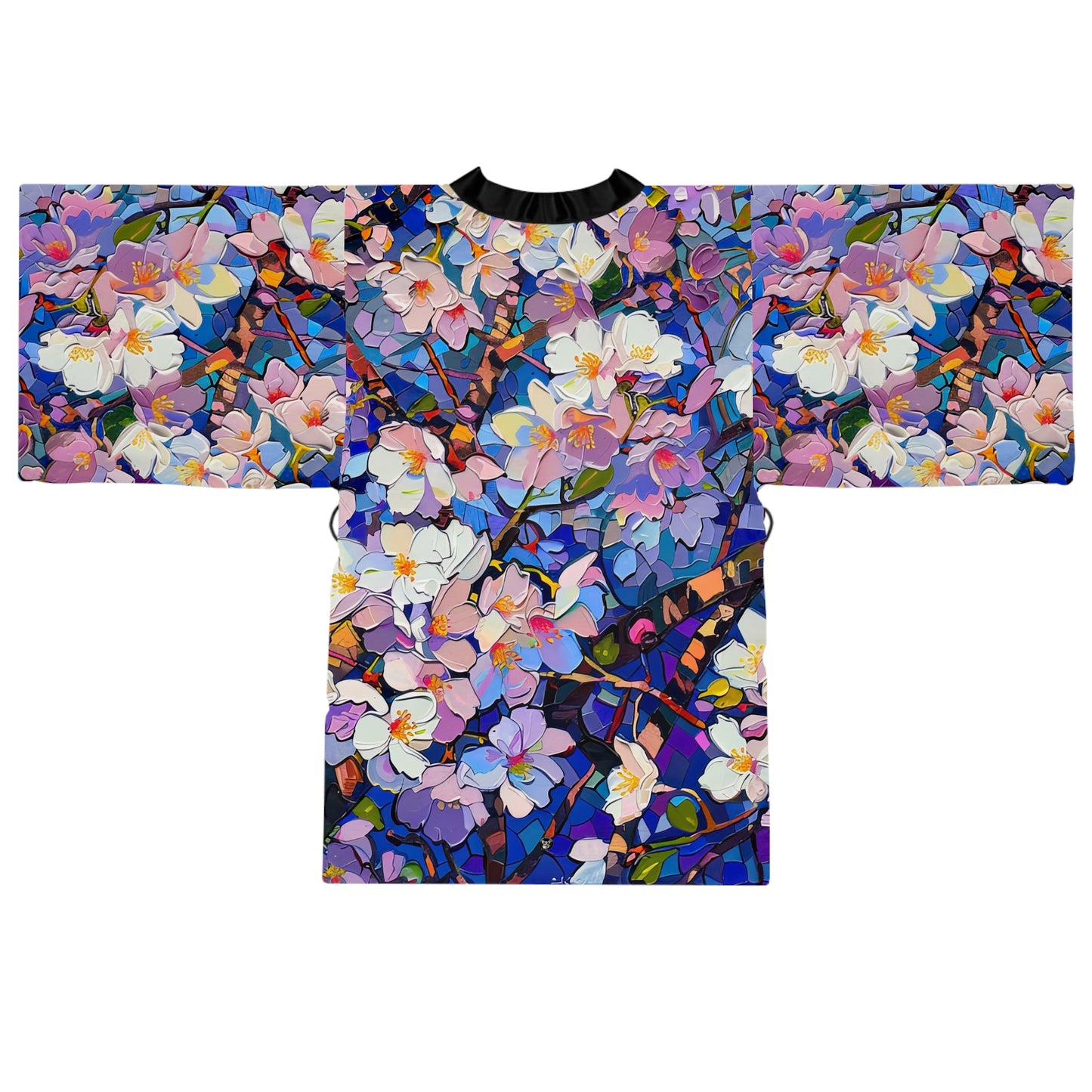 Floral Zendog - Kimono Robe