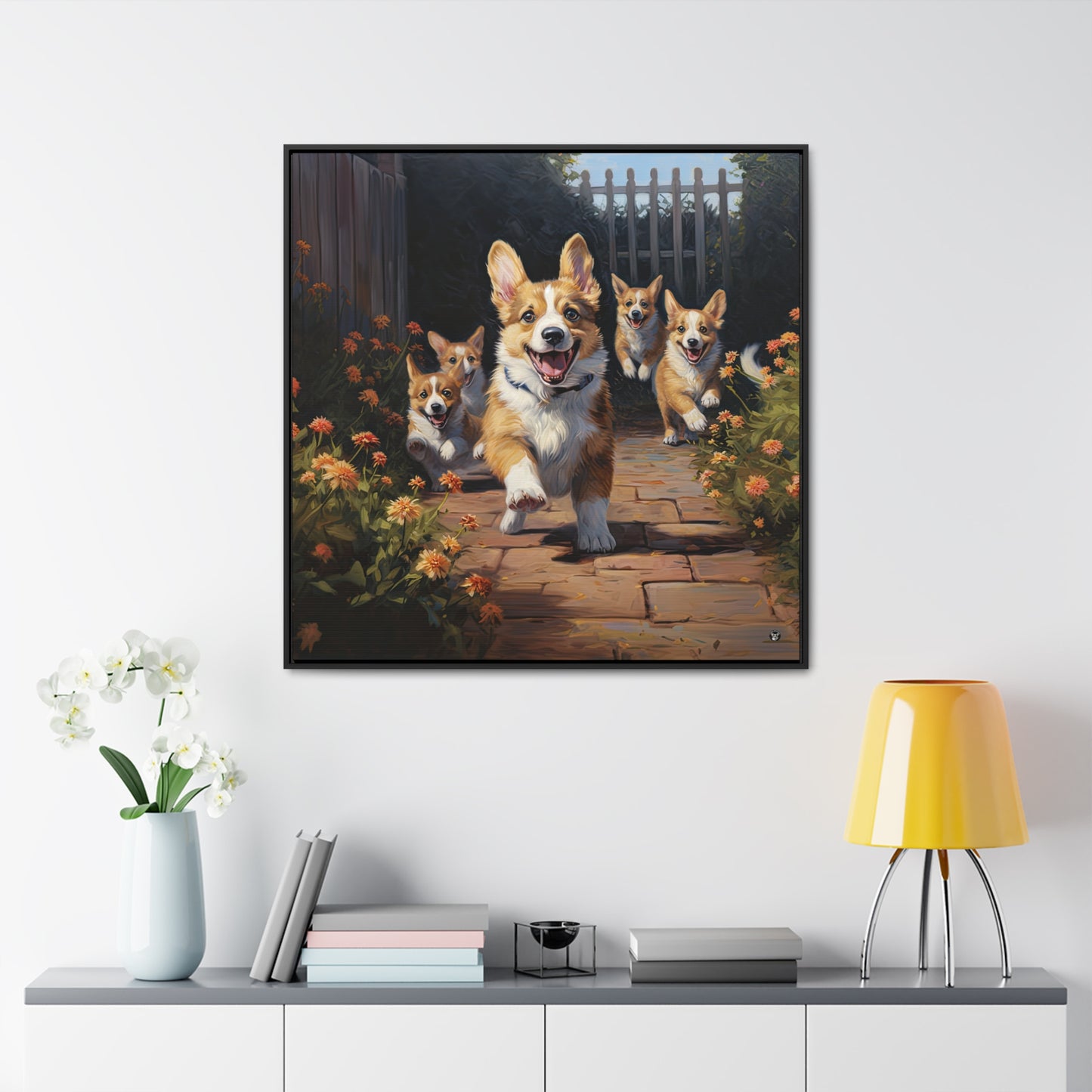 Welcome Home - Framed on Canvas