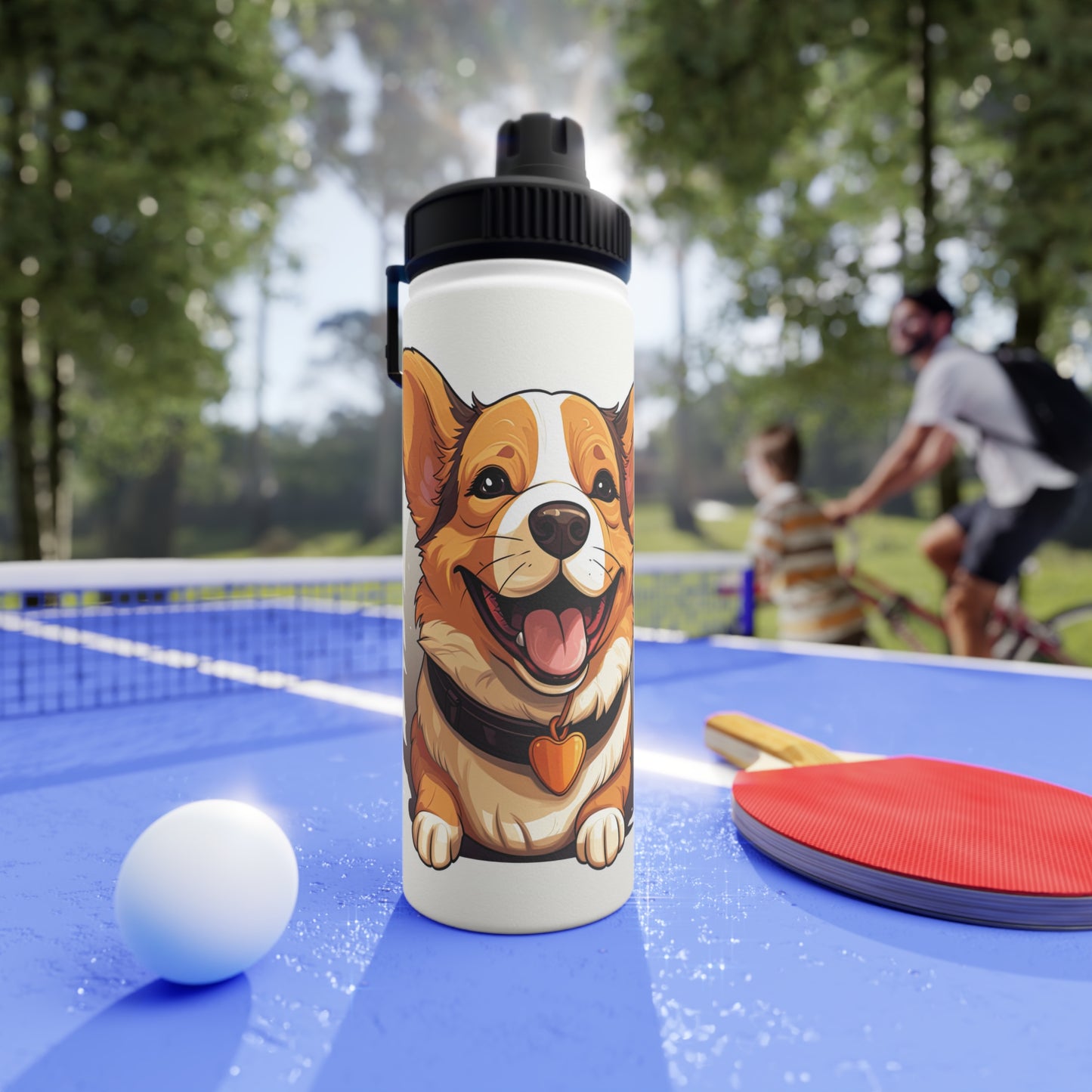 Puppy Love - Water Bottle with Sport Lid