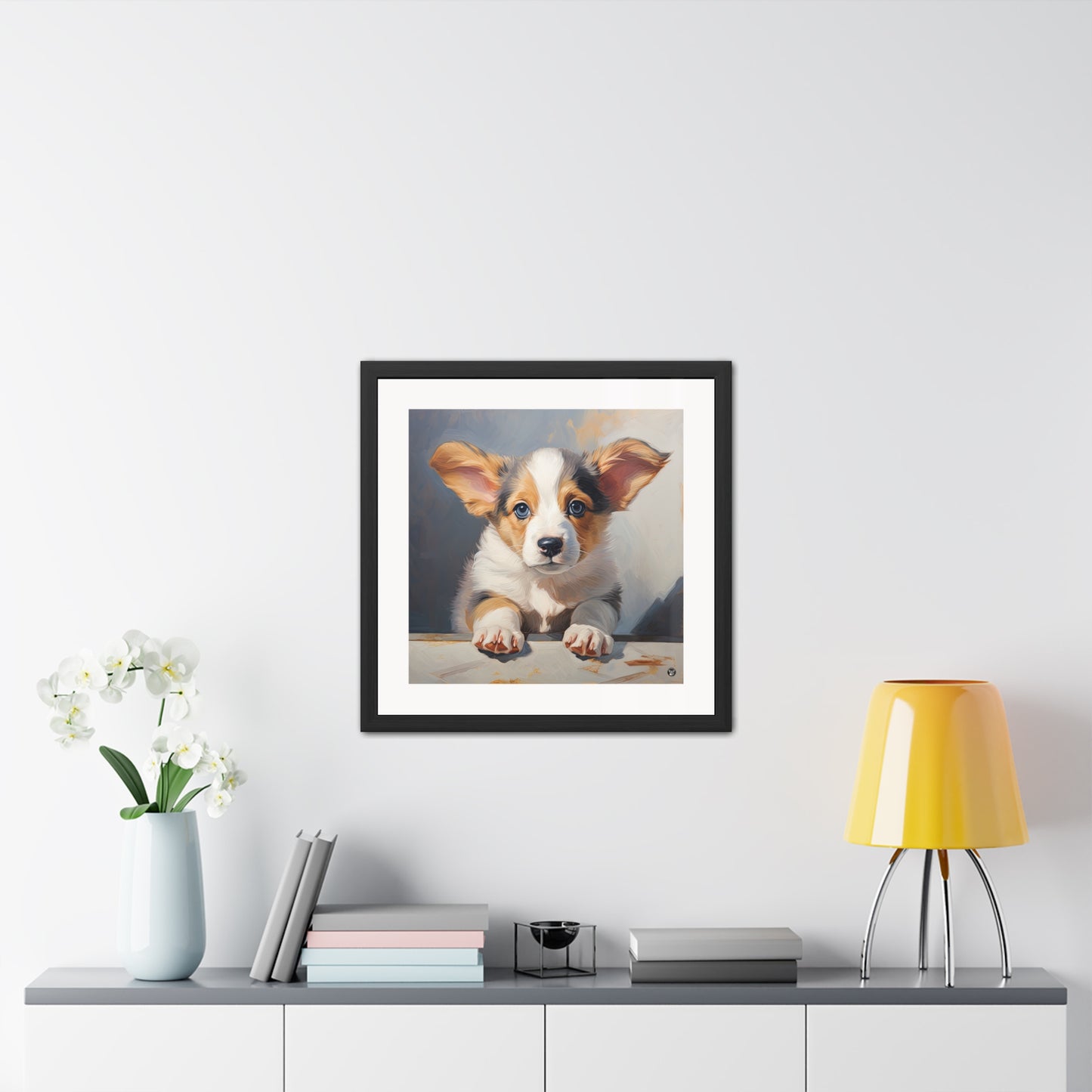 Tableau encadré Portrait de chiot