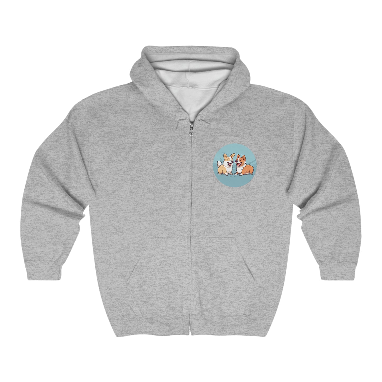 Corgi Couple - Zip Hoodie